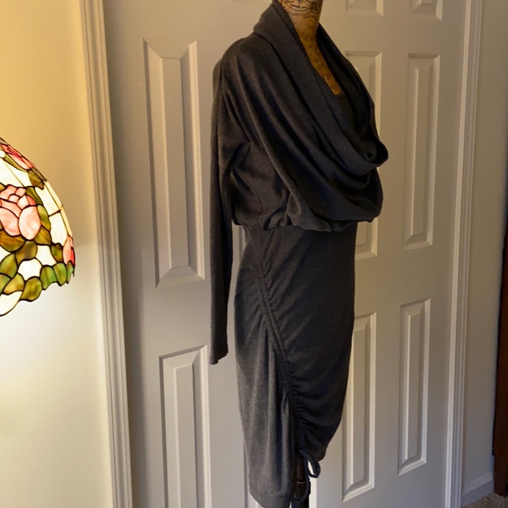 NWOT AnthropologieRyuConvertible CowlNeck,Tank,Off Shoulder RuchGatheredTieDress